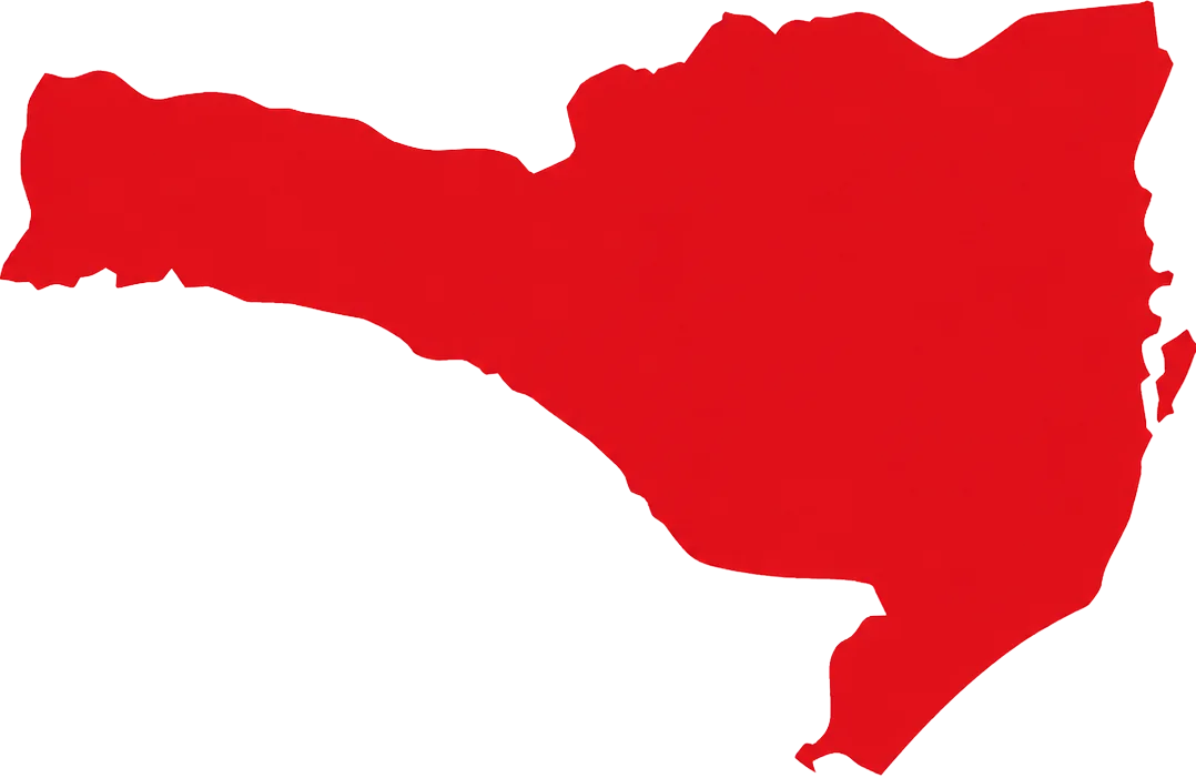 Mapa de Santa Catarina